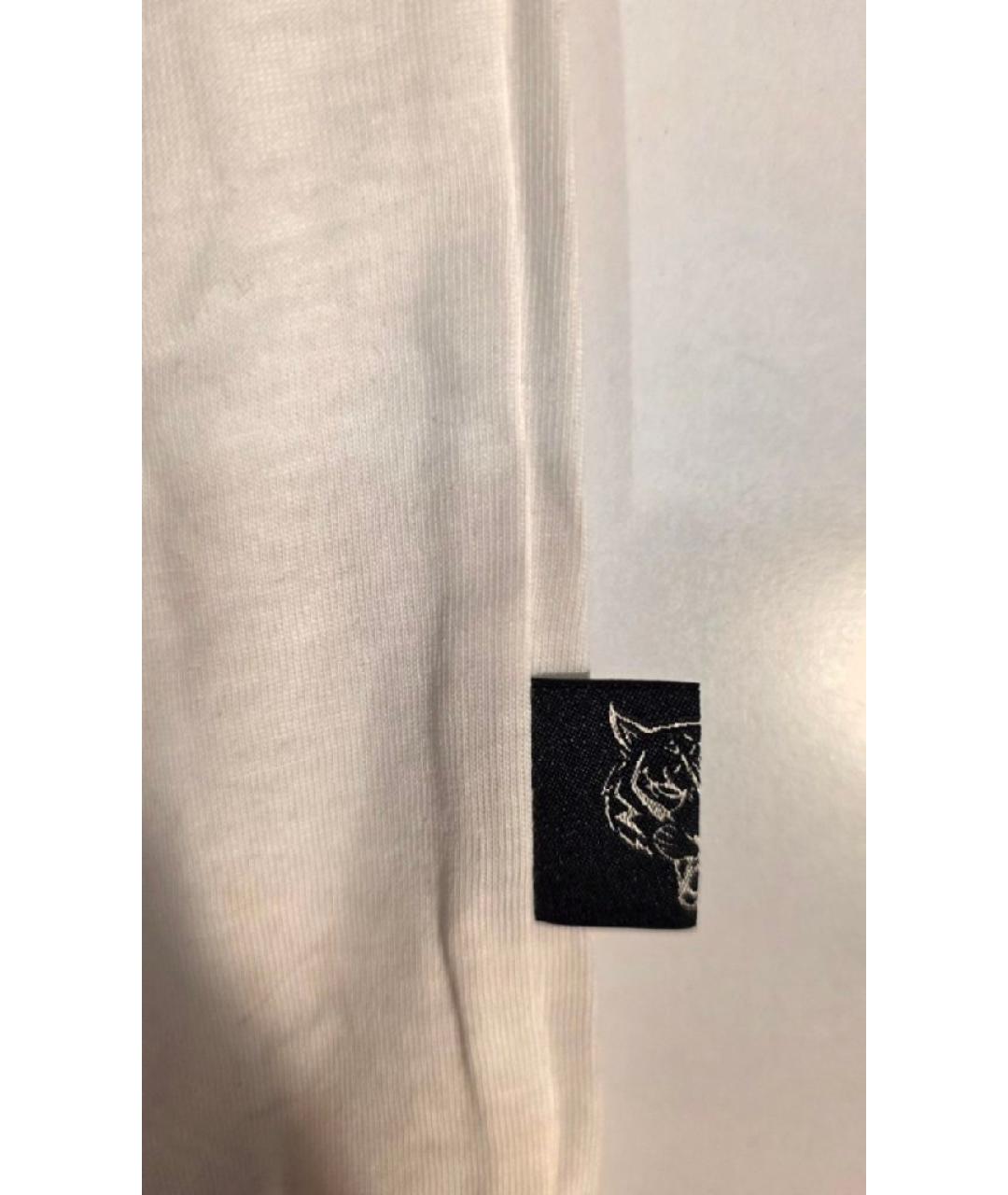 PHILIPP PLEIN Белая хлопковая футболка, фото 4