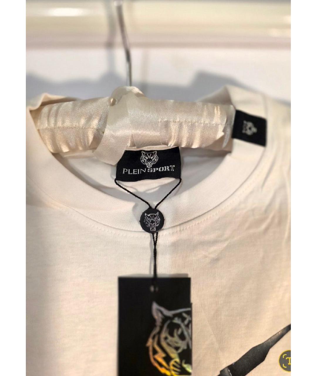 PHILIPP PLEIN Белая хлопковая футболка, фото 3