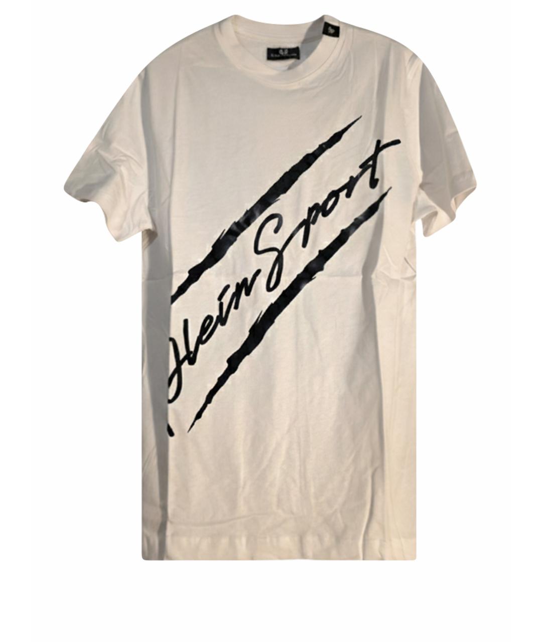 PHILIPP PLEIN Белая хлопковая футболка, фото 9