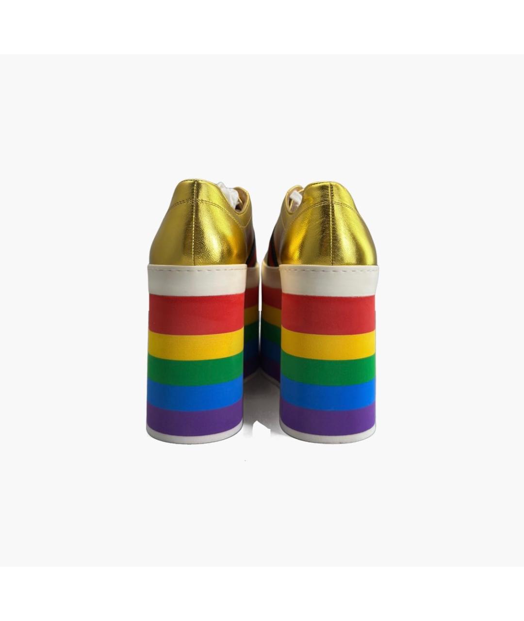 GUCCI Мульти кеды из экзотической кожи, фото 3