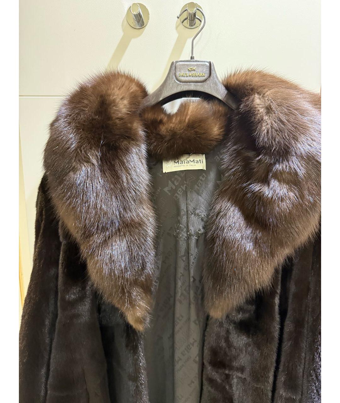 MALA MATI Черная шуба, фото 7