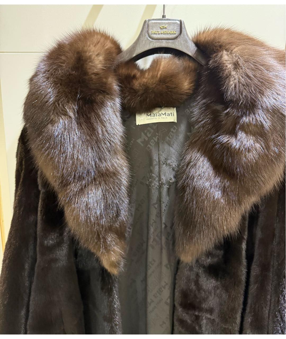 MALA MATI Черная шуба, фото 5