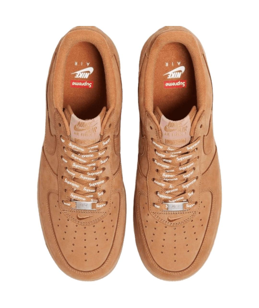 NIKE Коричневые замшевые низкие кроссовки / кеды, фото 4