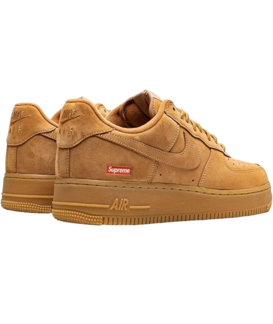 NIKE Коричневые замшевые низкие кроссовки / кеды, фото 3