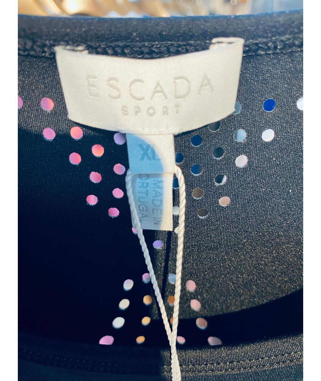 ESCADA Черная вискозная блузы, фото 3