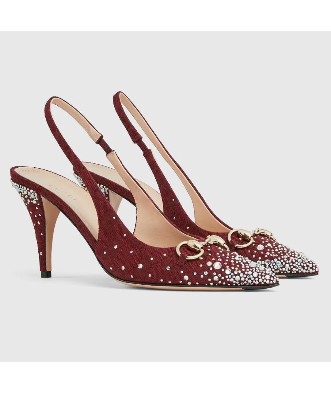 GUCCI Бордовые туфли, фото 2