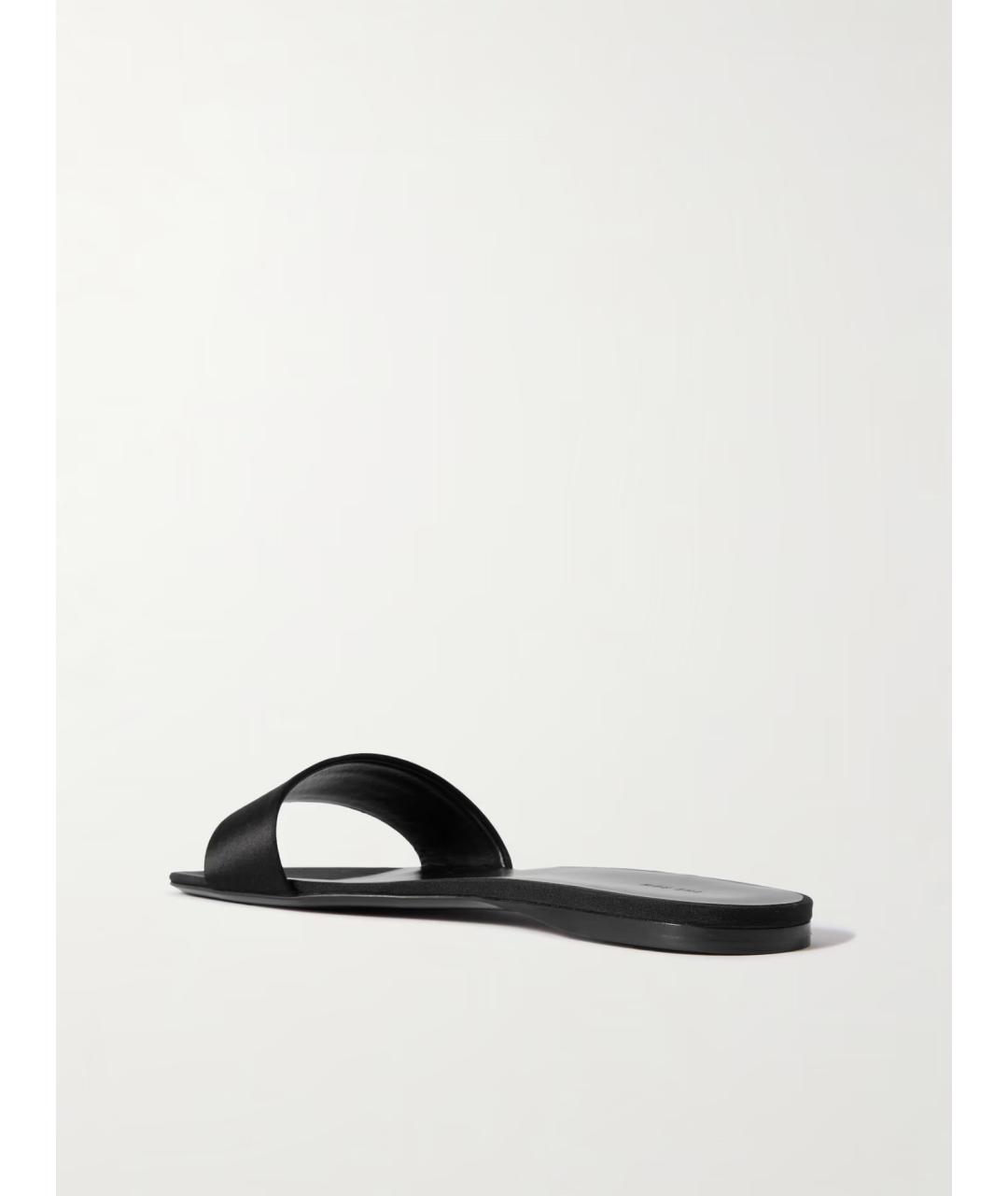 THE ROW Черные шлепанцы, фото 3