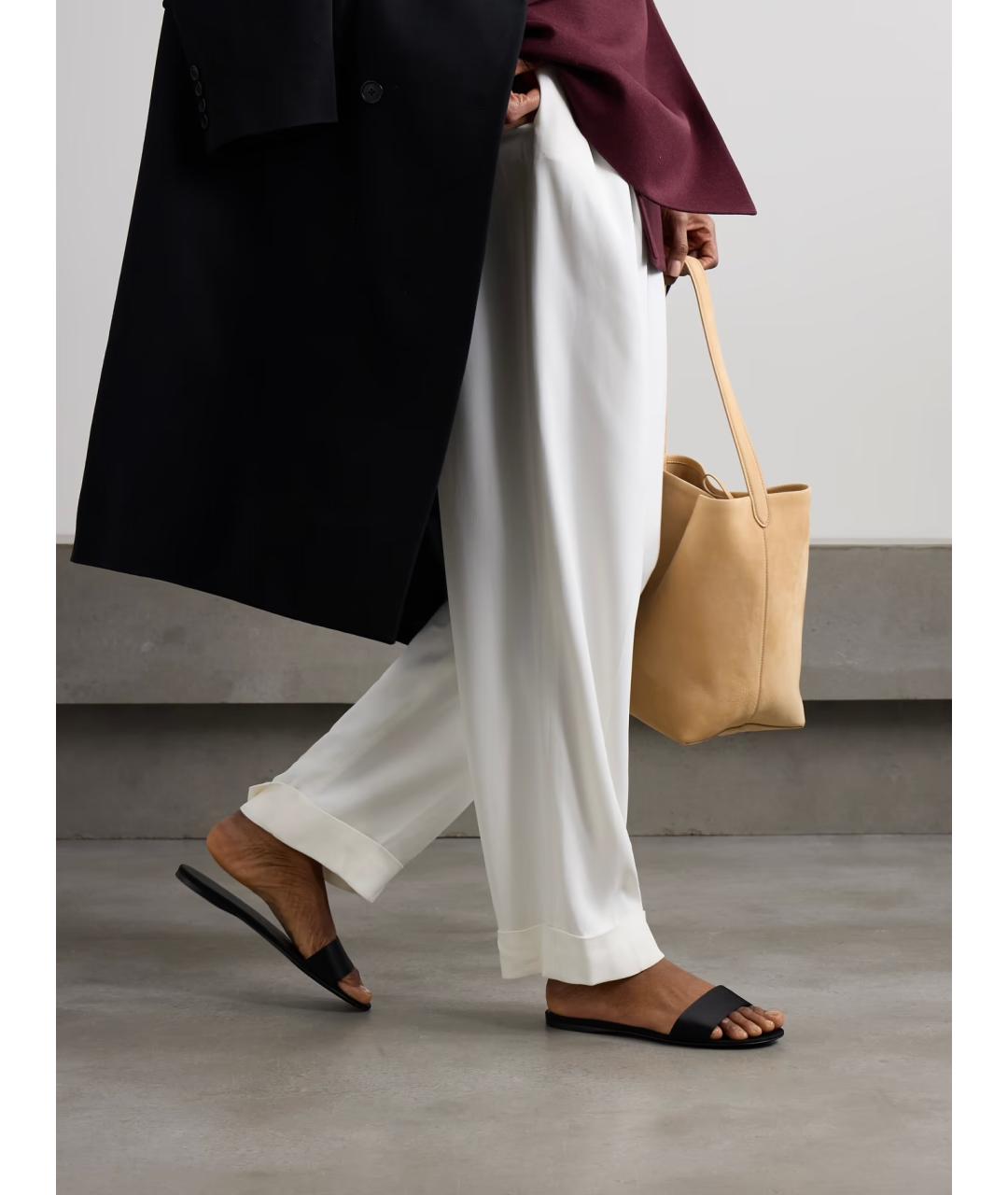 THE ROW Черные шлепанцы, фото 2