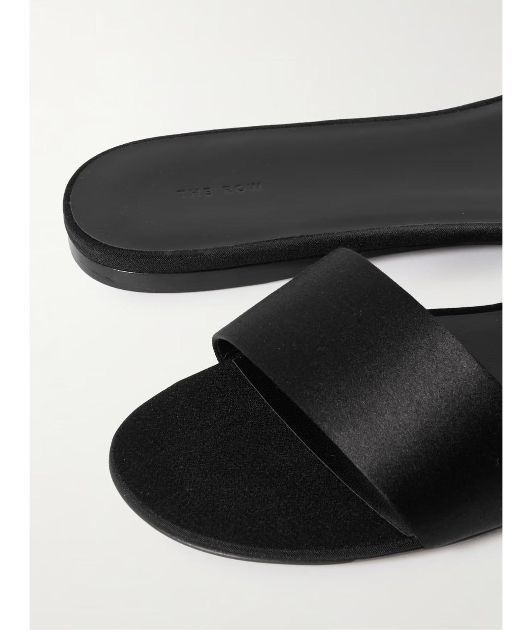 THE ROW Черные шлепанцы, фото 4