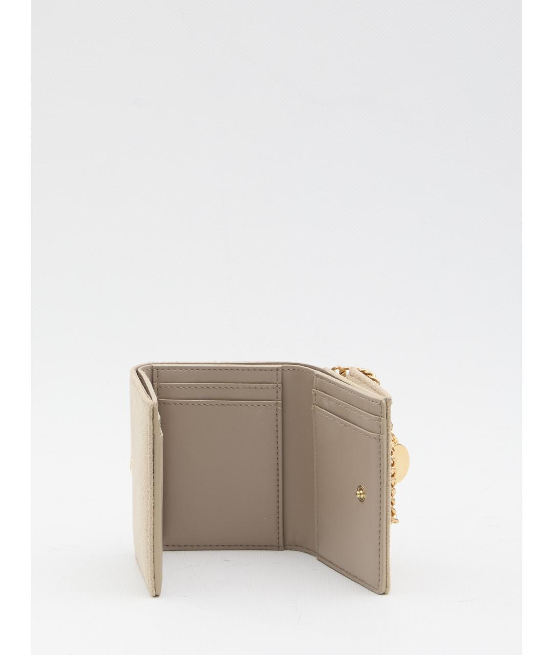 STELLA MCCARTNEY Бежевый кошелек из искусственной кожи, фото 4