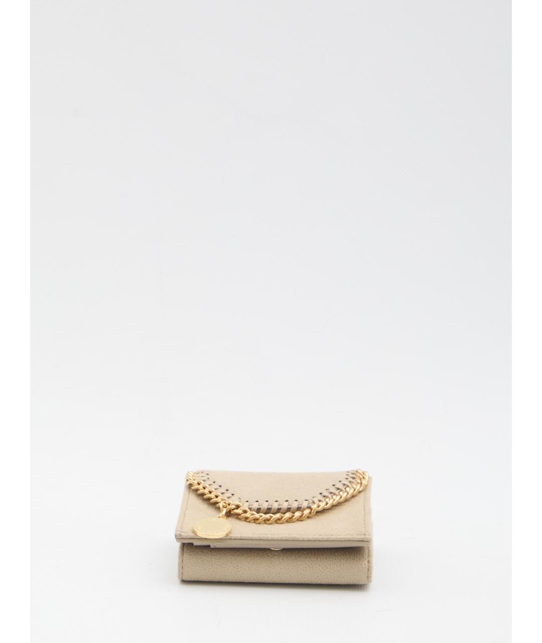 STELLA MCCARTNEY Бежевый кошелек из искусственной кожи, фото 3