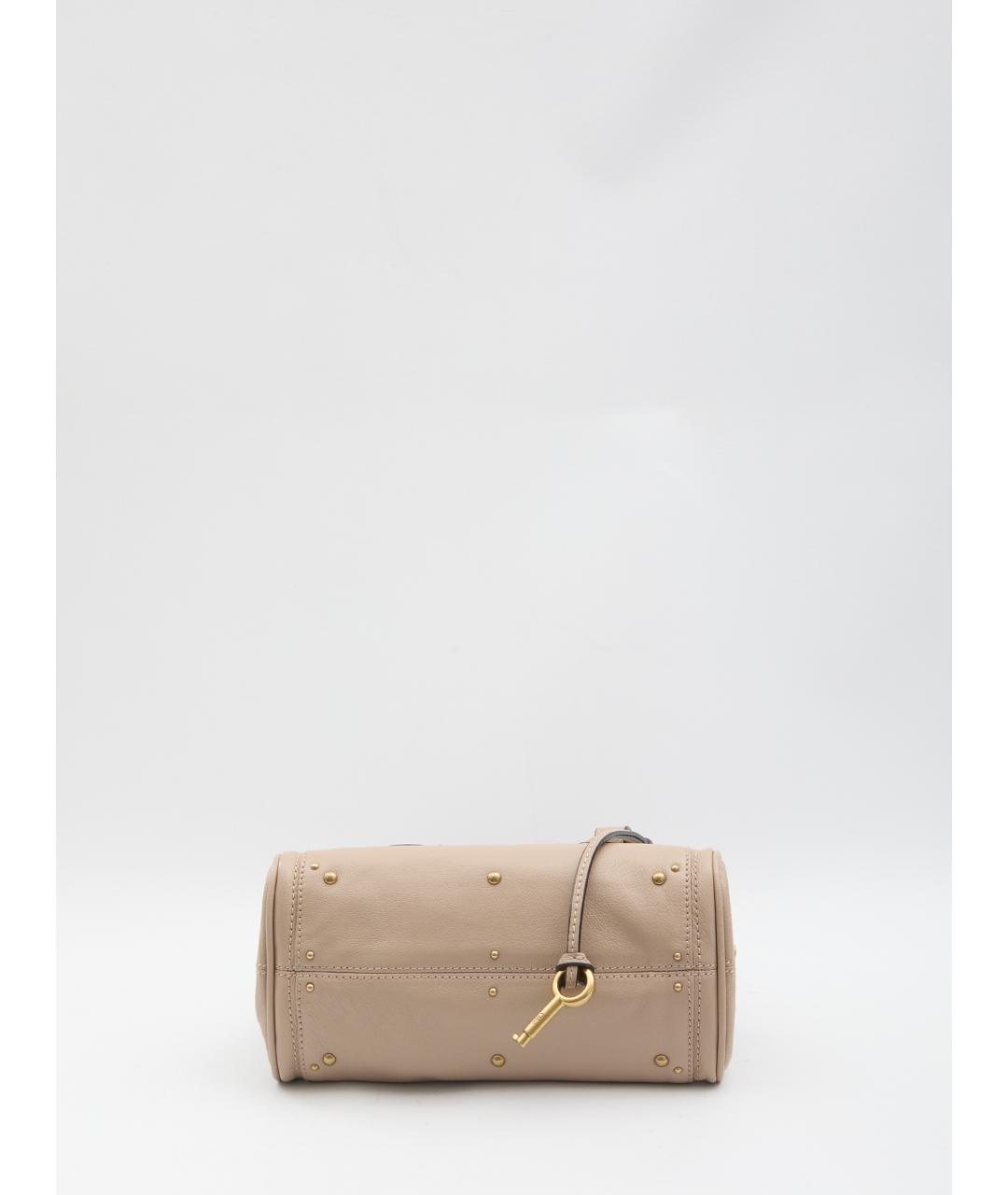 CHLOE Розовая кожаная сумка через плечо, фото 3