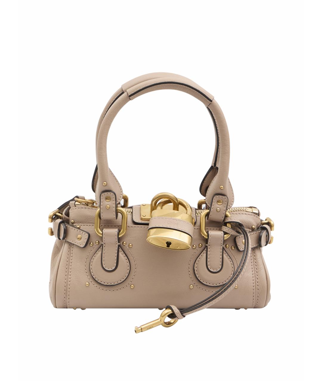 CHLOE Розовая кожаная сумка через плечо, фото 1