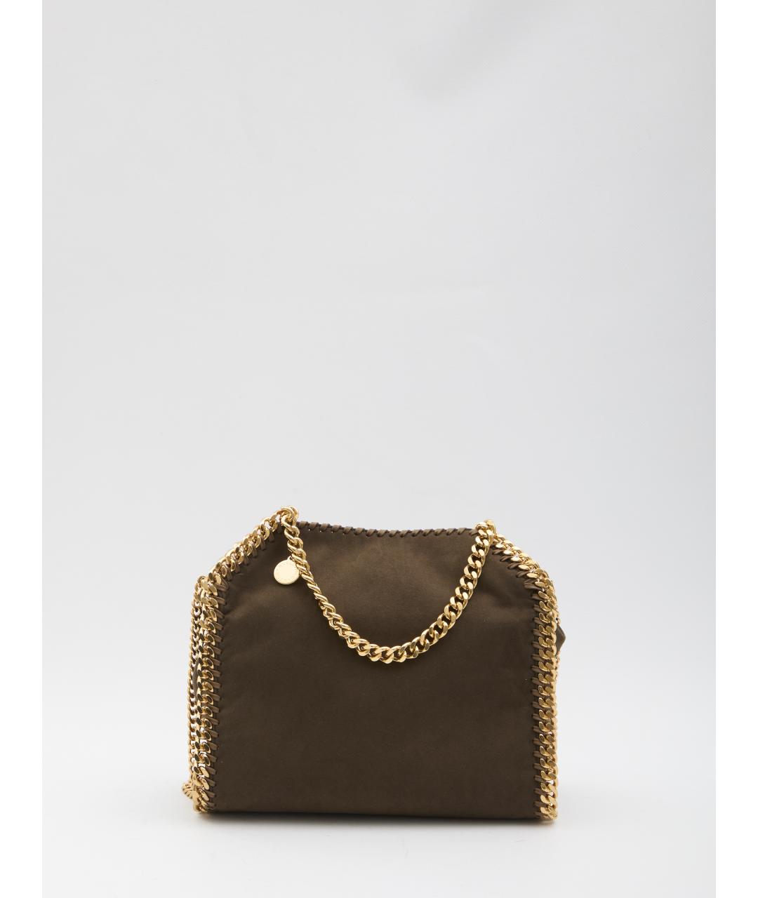 STELLA MCCARTNEY Коричневая тканевая сумка тоут, фото 5