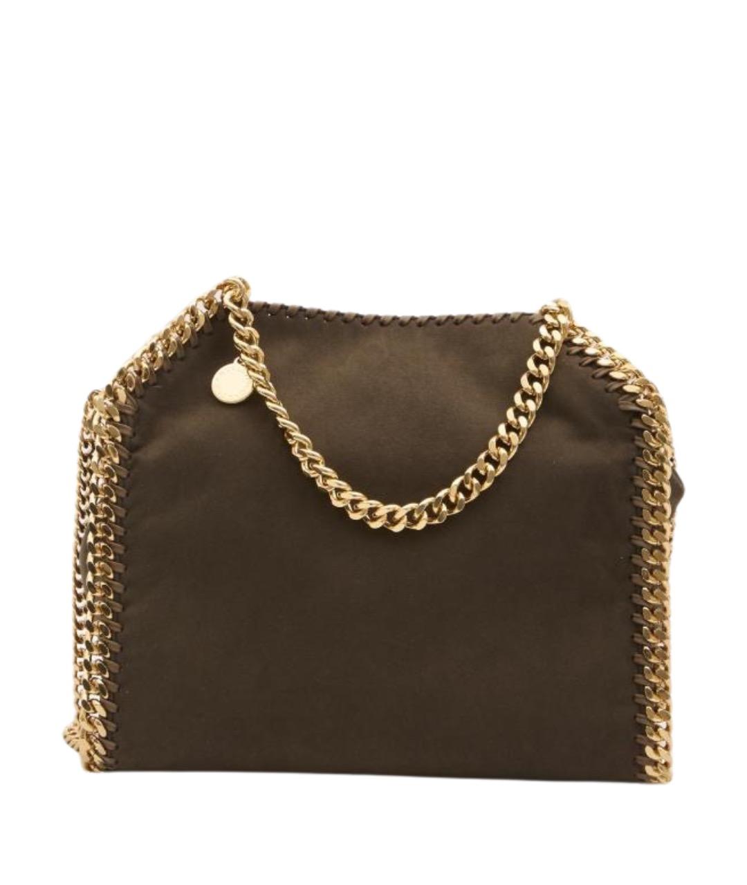 STELLA MCCARTNEY Коричневая тканевая сумка тоут, фото 1