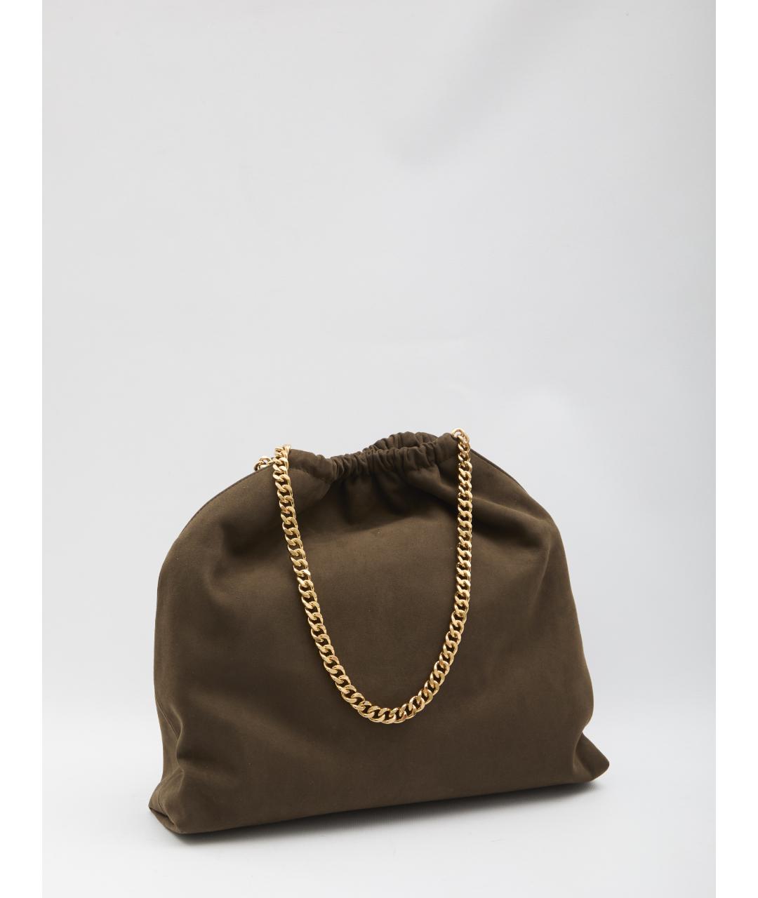 STELLA MCCARTNEY Коричневая тканевая сумка тоут, фото 2