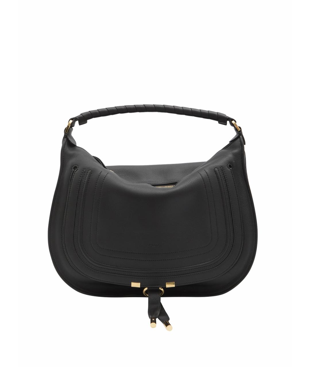 CHLOE Черная кожаная сумка через плечо, фото 1