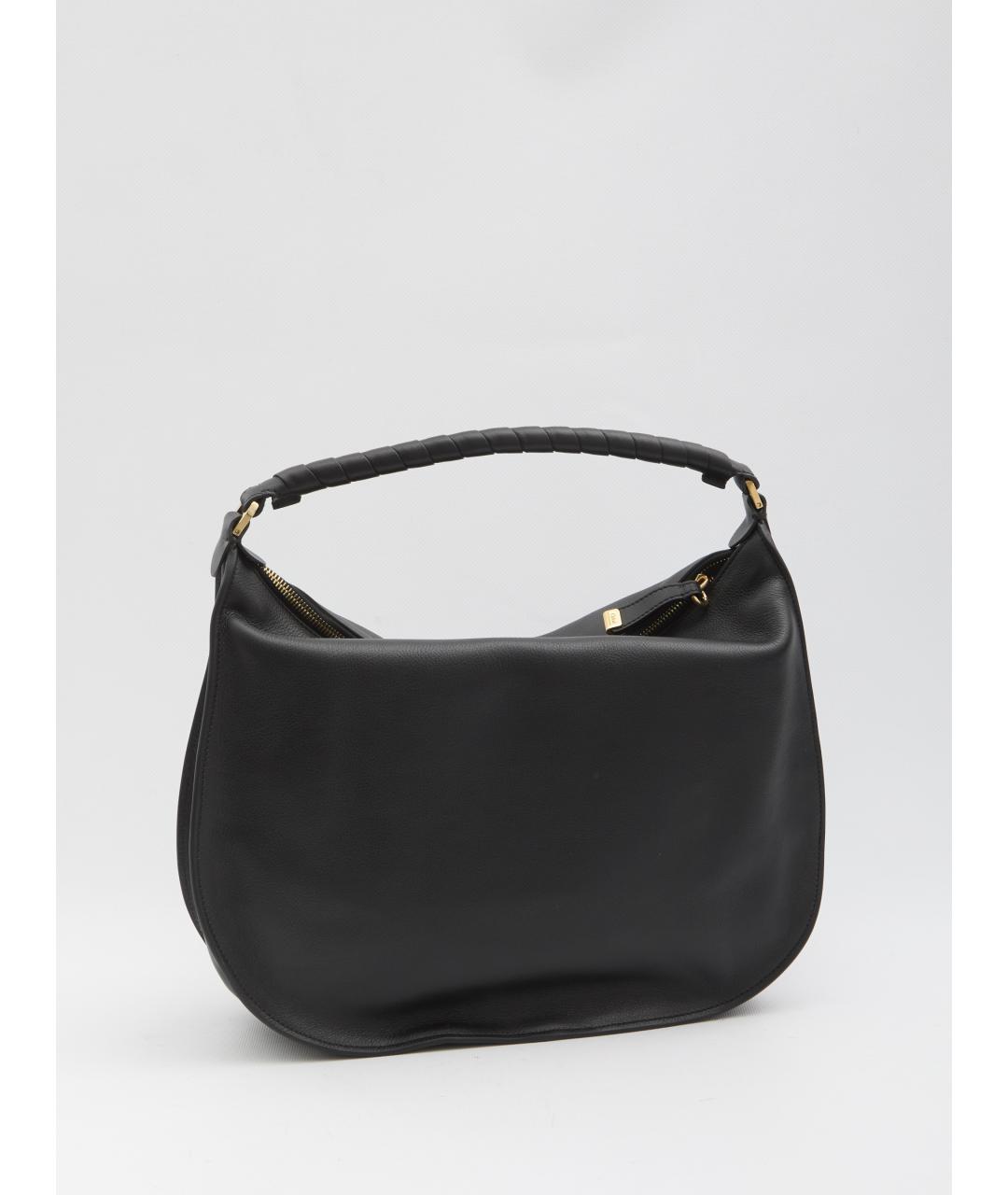 CHLOE Черная кожаная сумка через плечо, фото 2