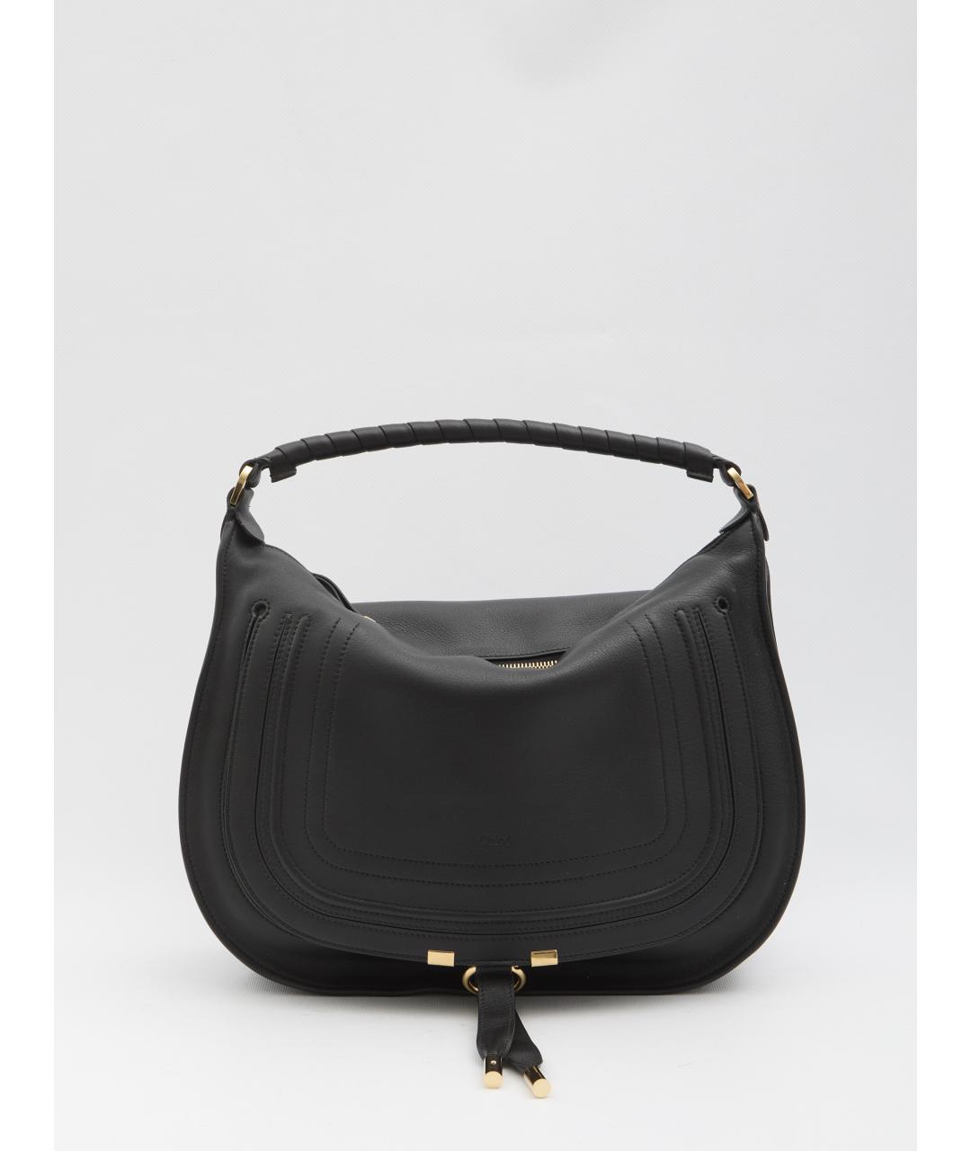 CHLOE Черная кожаная сумка через плечо, фото 5