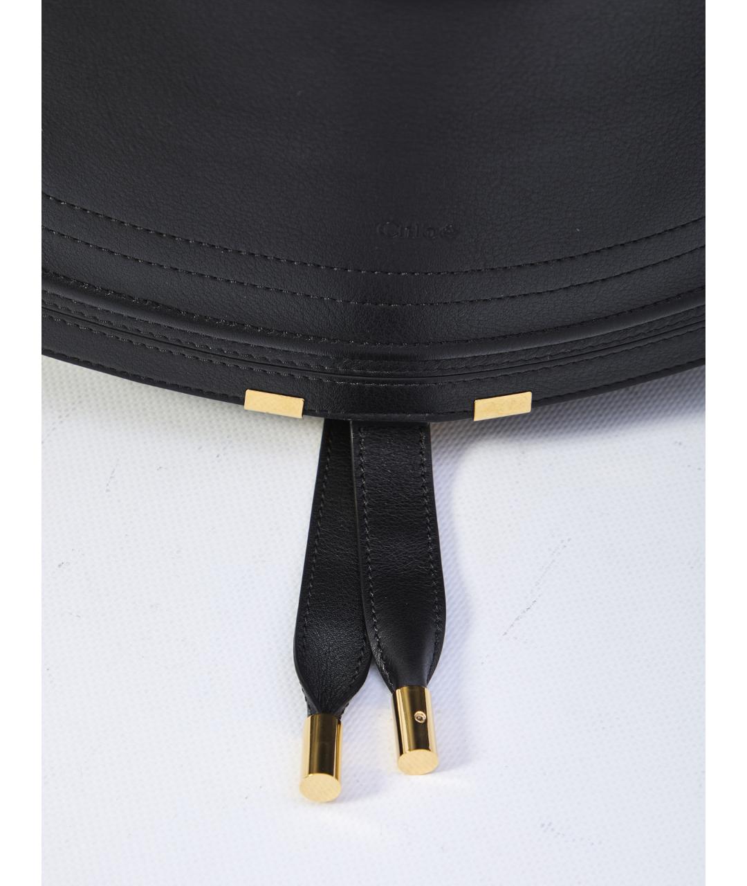 CHLOE Черная кожаная сумка через плечо, фото 4