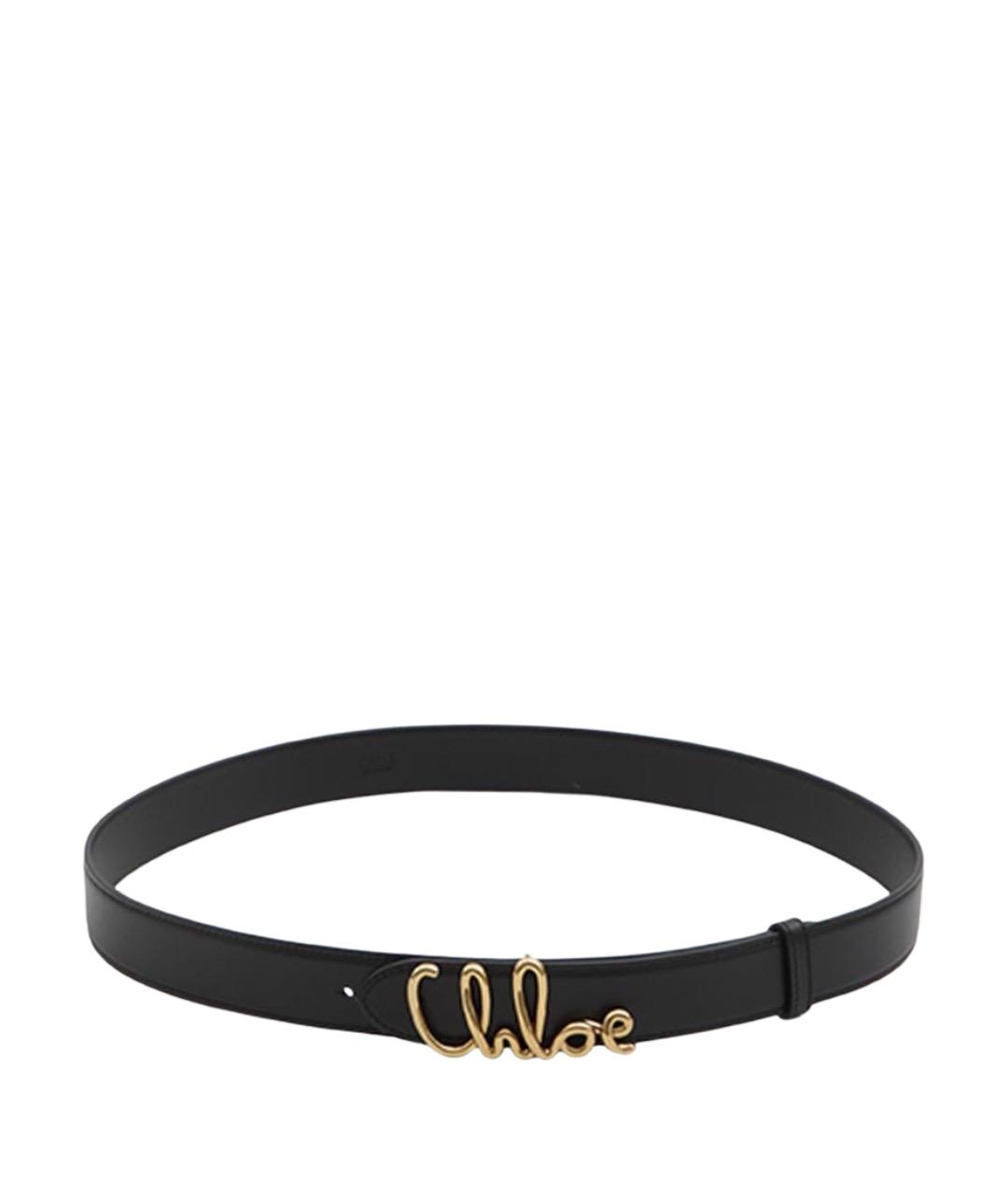 CHLOE Черный кожаный ремень, фото 1