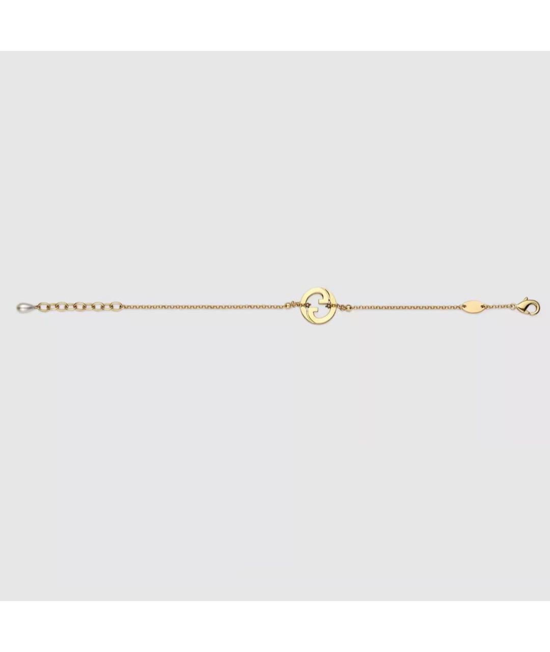 GUCCI Желтый латунный браслет, фото 3
