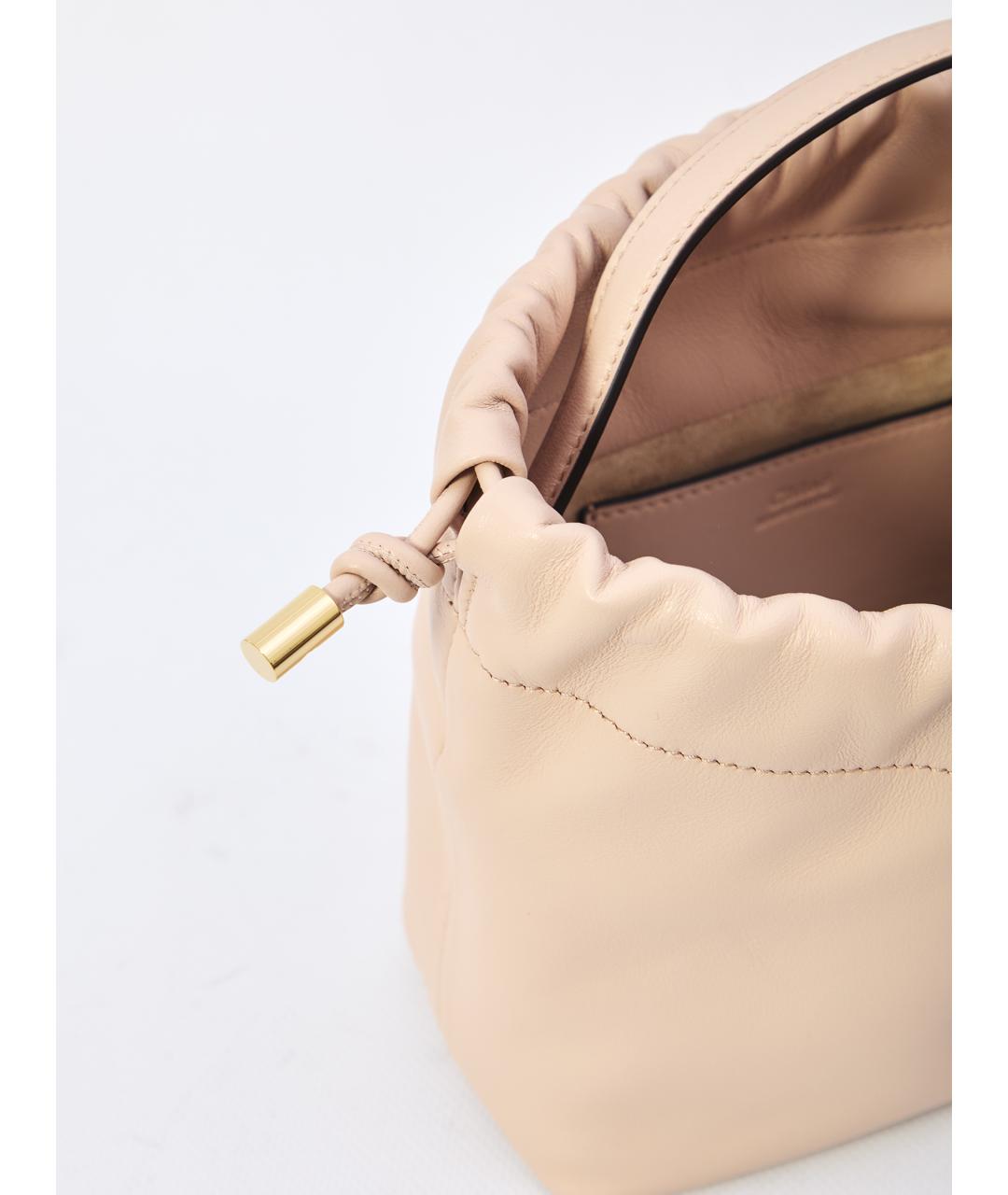 CHLOE Розовая кожаная сумка через плечо, фото 4