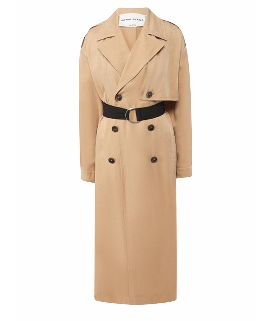 SONIA RYKIEL Бежевый хлопковый тренч/плащ, фото 1
