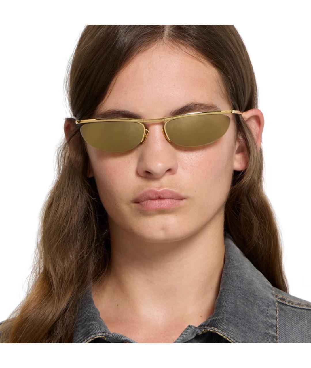 GUCCI Бежевые солнцезащитные очки, фото 4