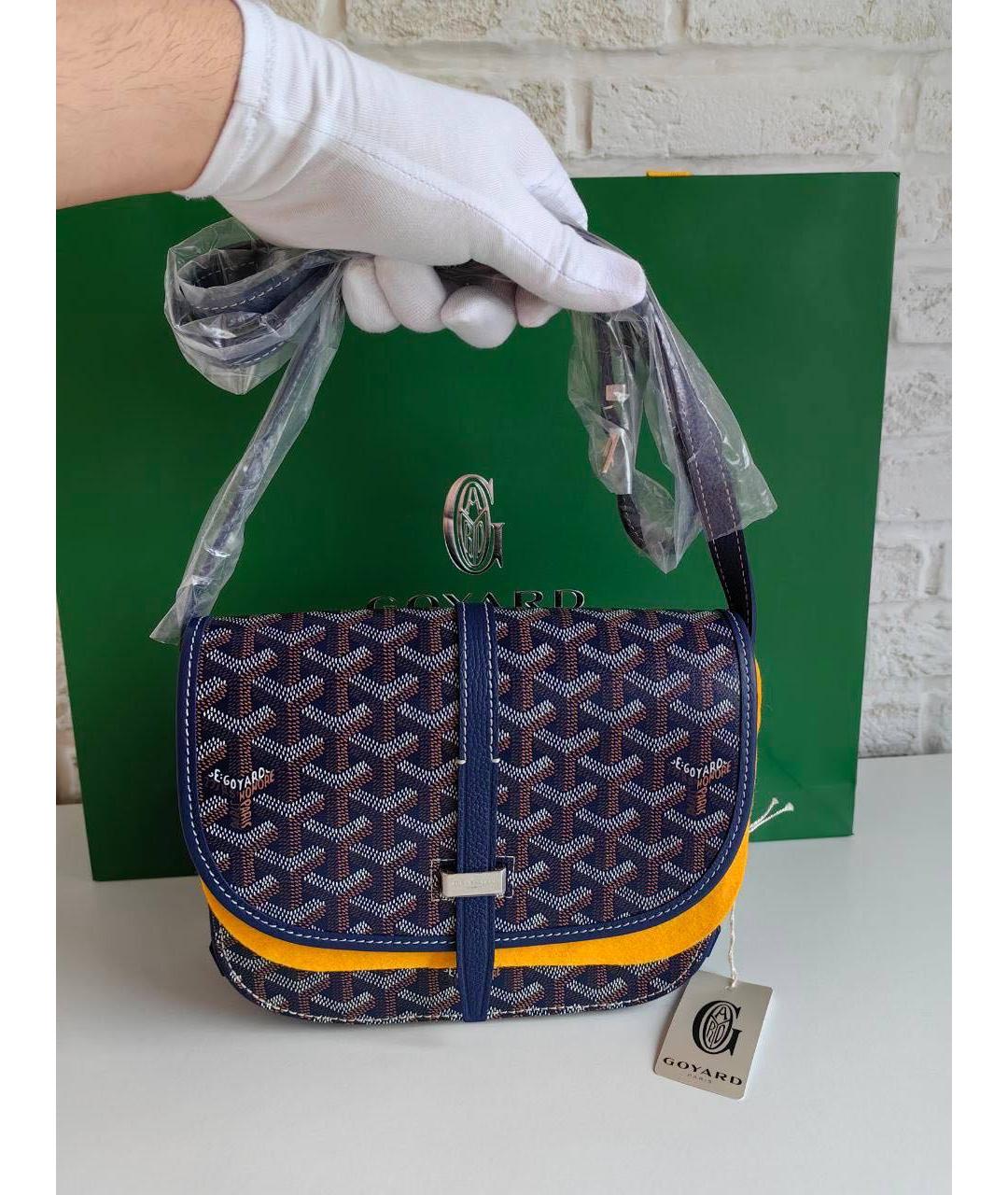 GOYARD Синяя сумка через плечо, фото 3