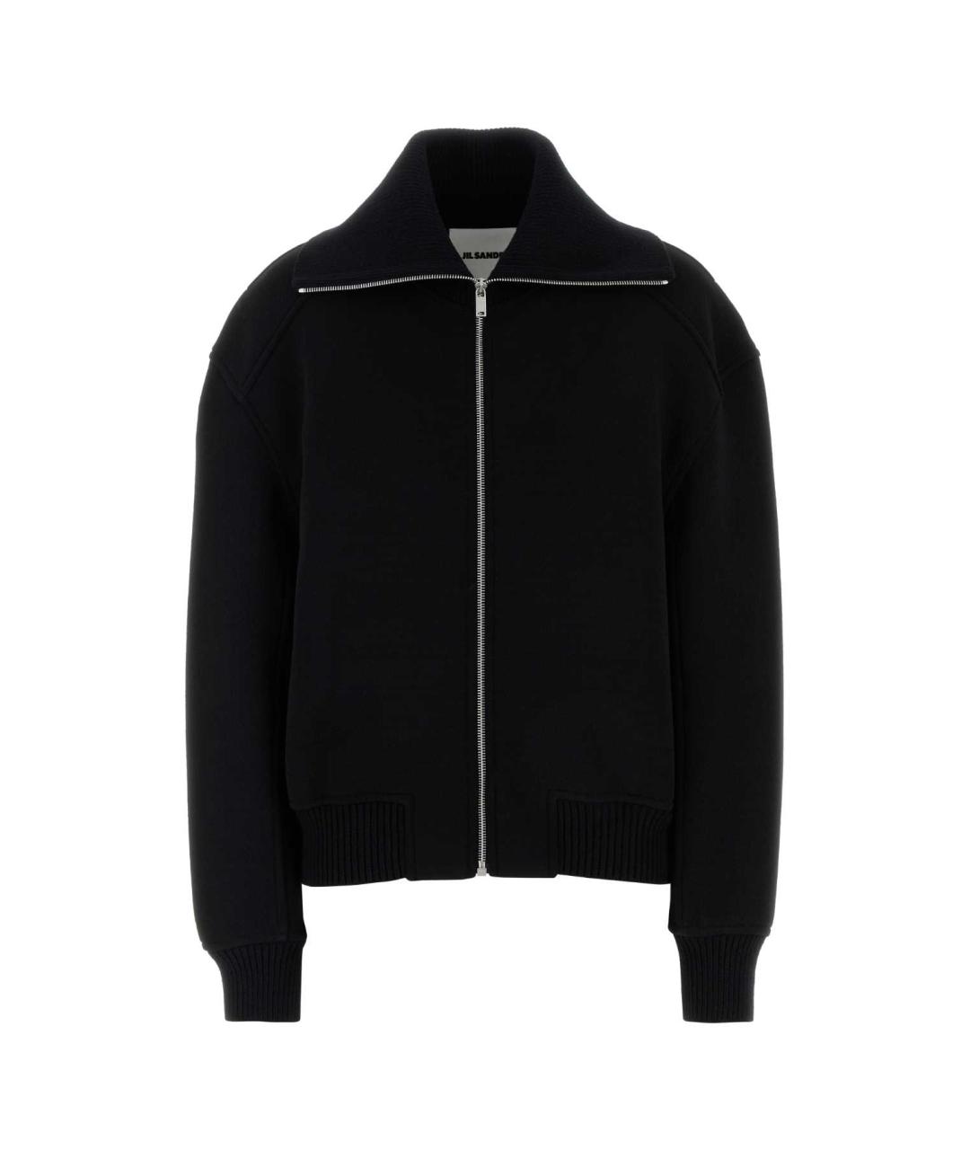 JIL SANDER Черная шерстяная куртка, фото 1