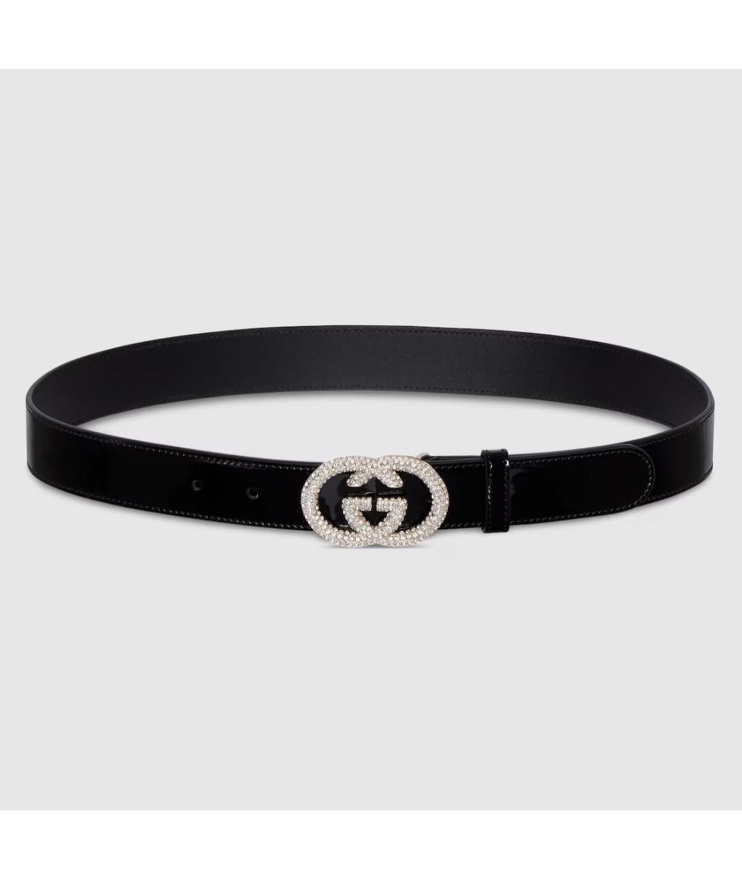GUCCI Черный кожаный ремень, фото 4