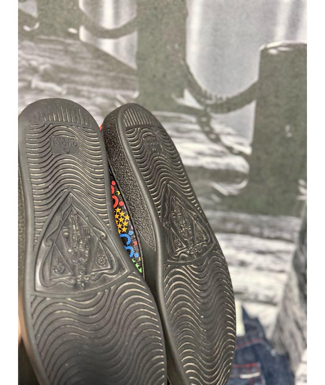 GUCCI Мульти неопреновые низкие кроссовки / кеды, фото 7