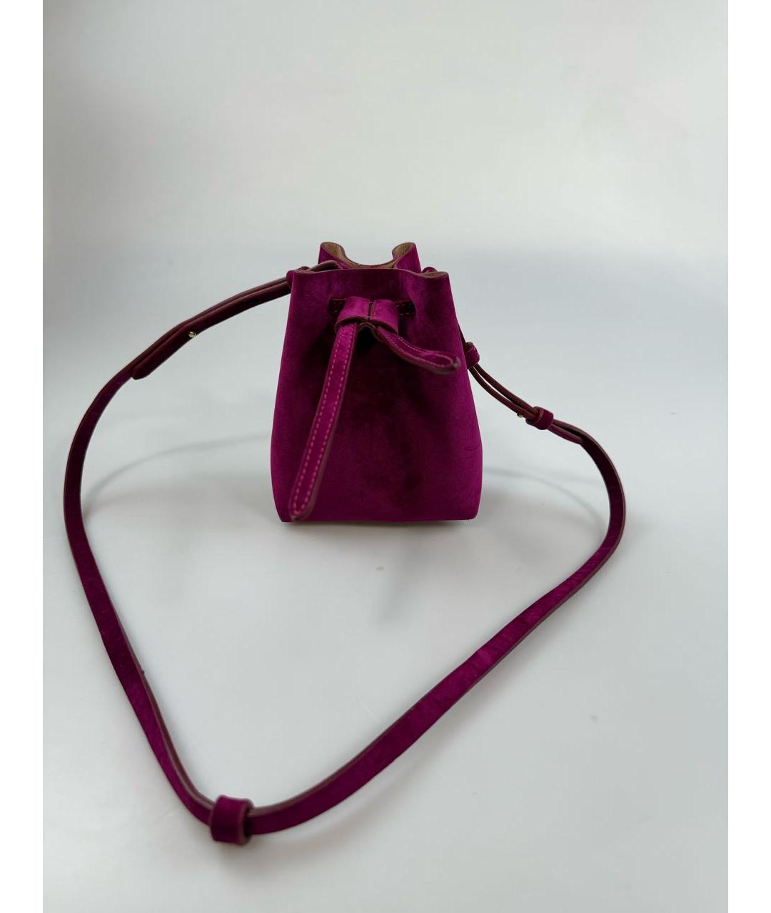 NANUSHKA Фуксия замшевая сумка через плечо, фото 4
