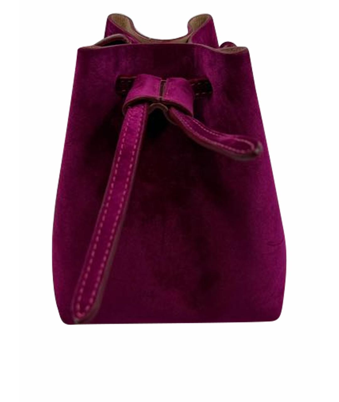 NANUSHKA Фуксия замшевая сумка через плечо, фото 1