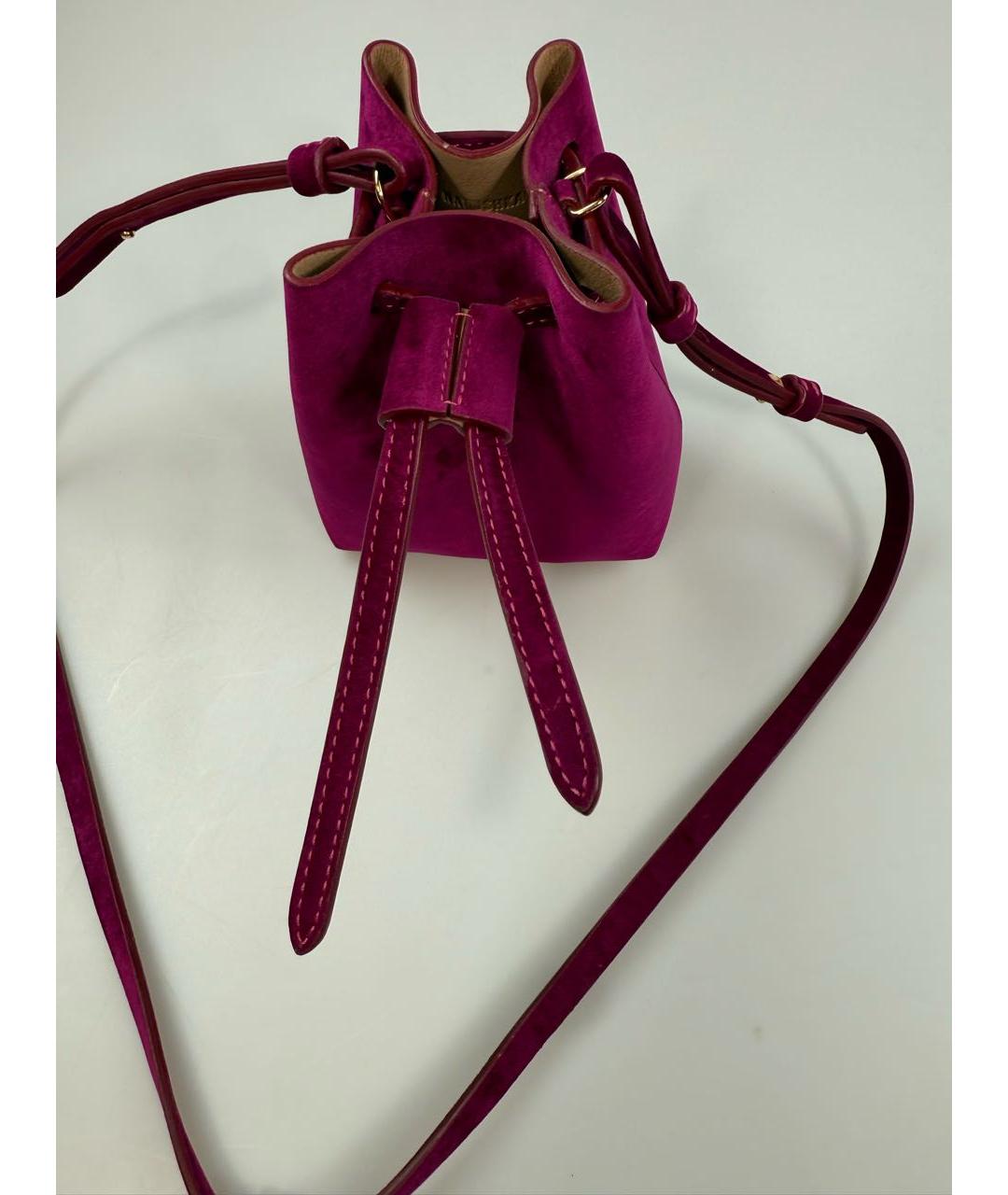 NANUSHKA Фуксия замшевая сумка через плечо, фото 3