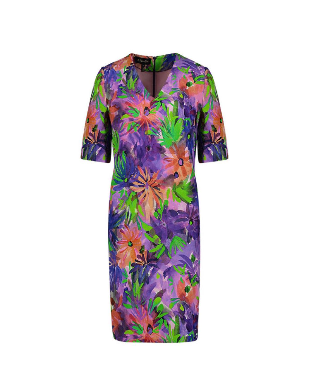 ESCADA Мульти вискозное повседневное платье, фото 4