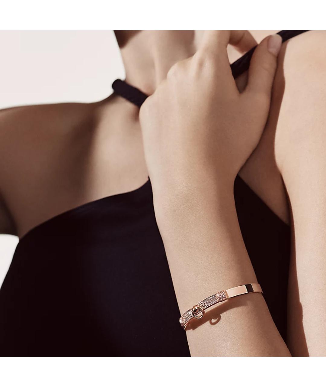 HERMES Розовый браслет из розового золота, фото 2