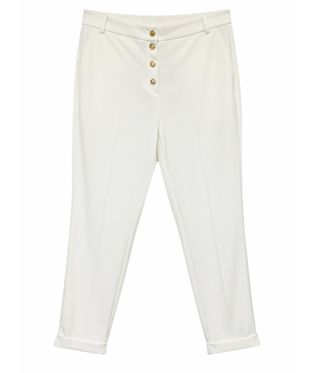 ESCADA Белые вискозные прямые брюки, фото 1