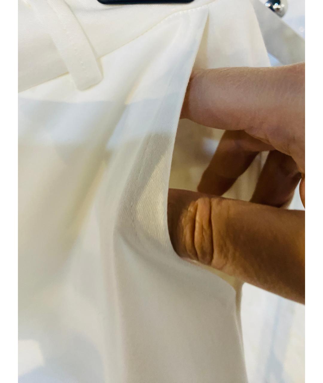 ESCADA Белые вискозные прямые брюки, фото 5