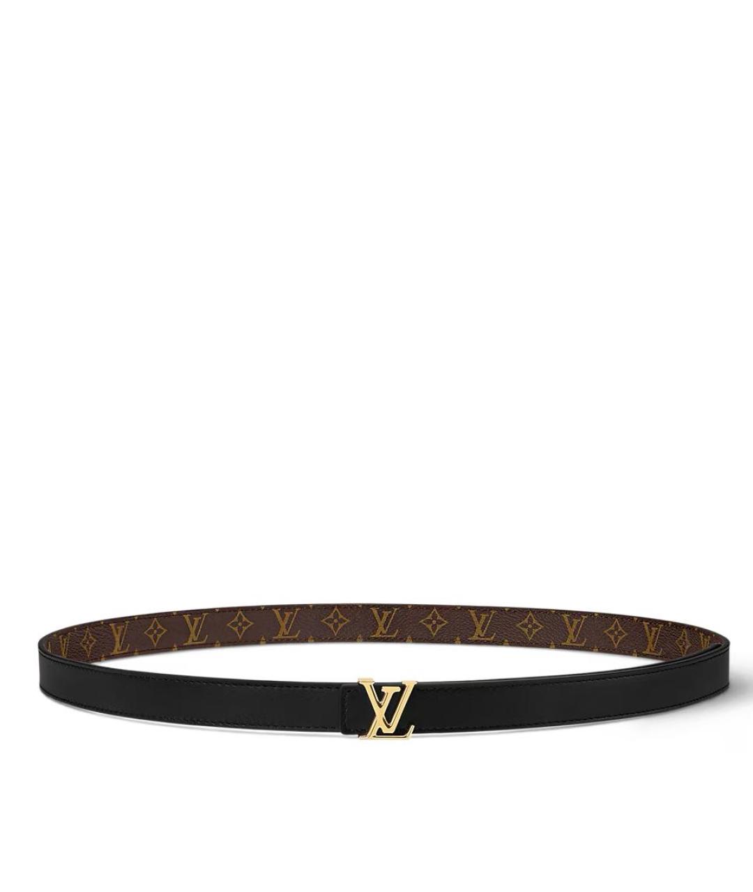 LOUIS VUITTON Черный кожаный ремень, фото 7