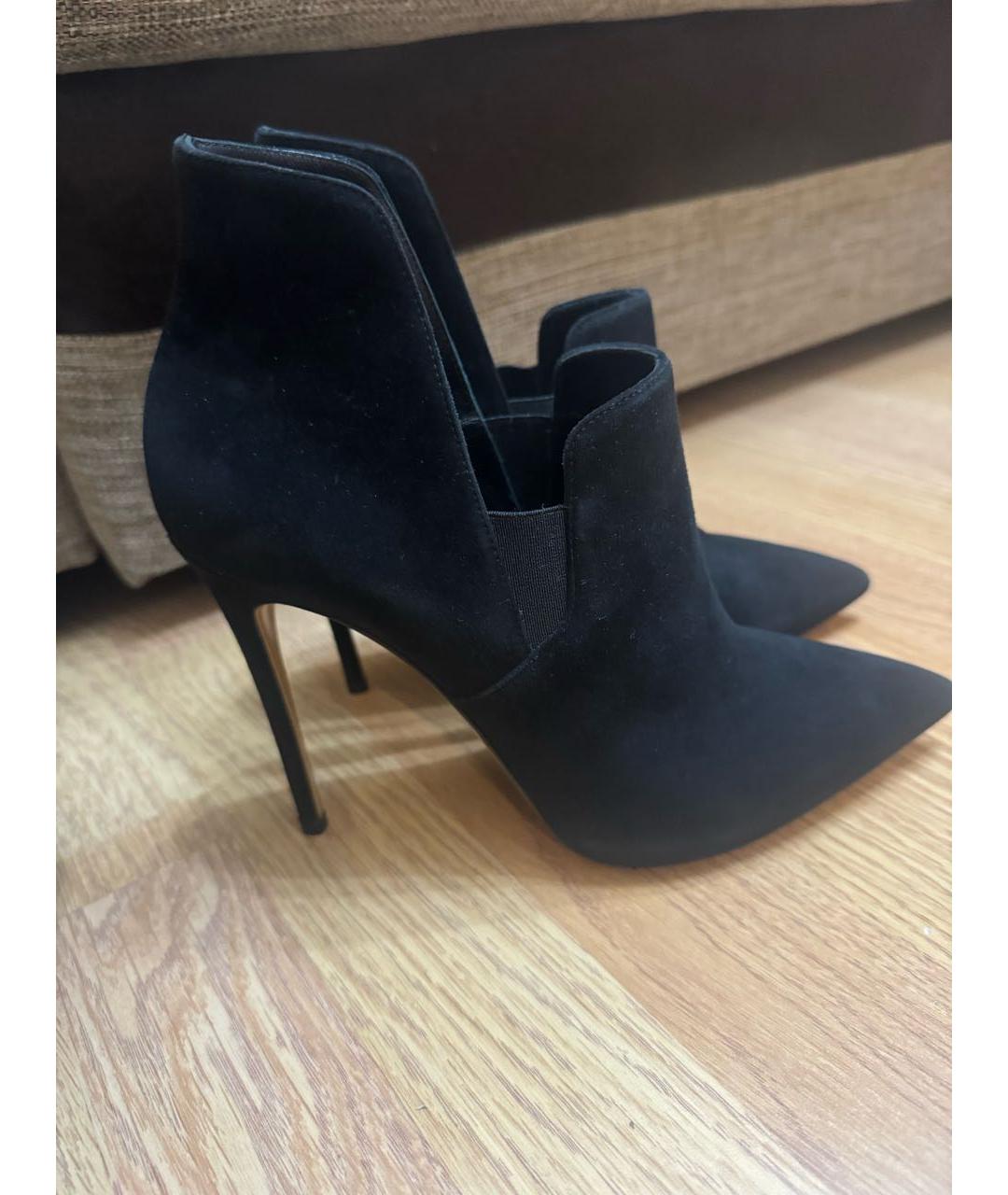 CASADEI Черные замшевые ботильоны, фото 3