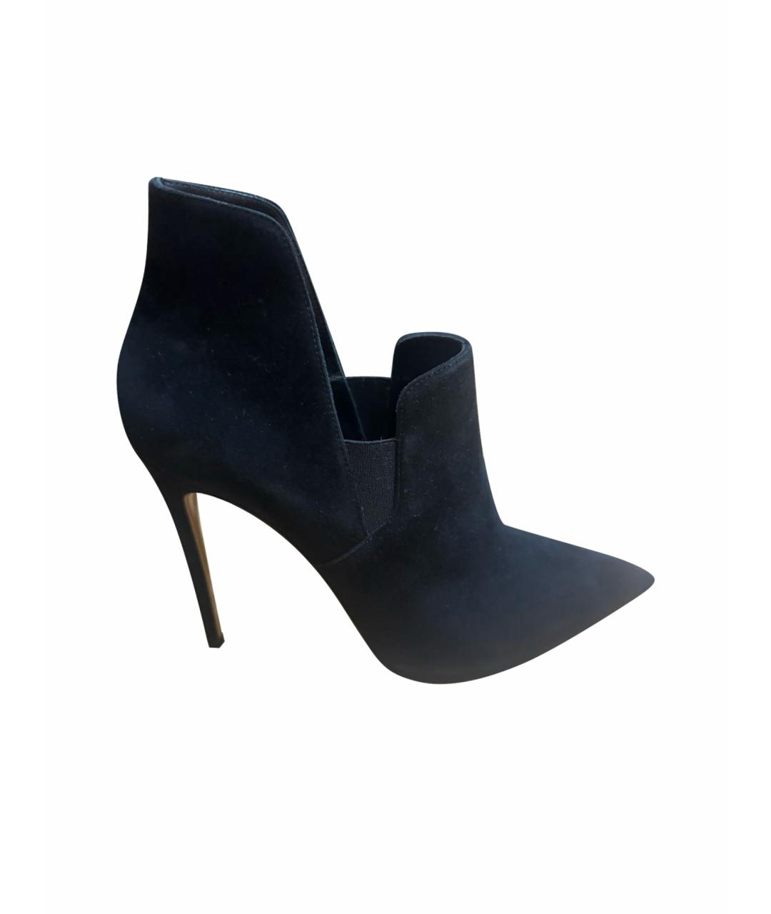 CASADEI Черные замшевые ботильоны, фото 1