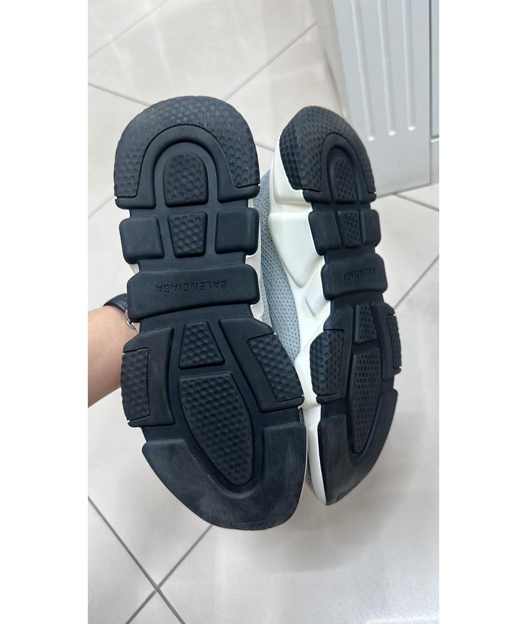 BALENCIAGA Серые текстильные кроссовки, фото 4