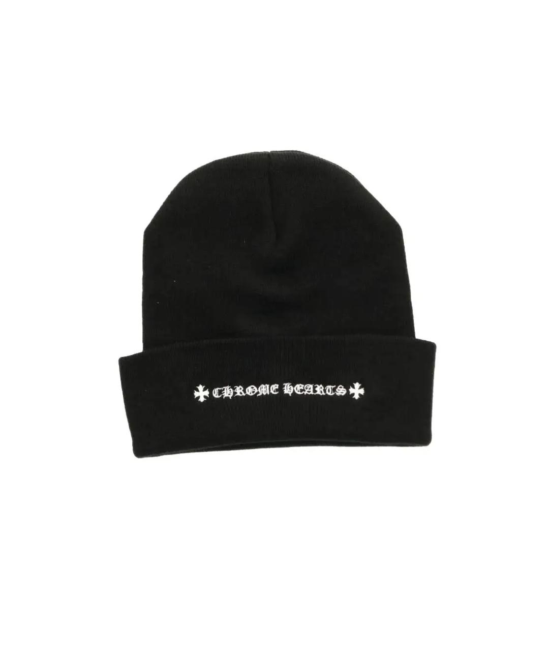CHROME HEARTS Черная шапка, фото 2