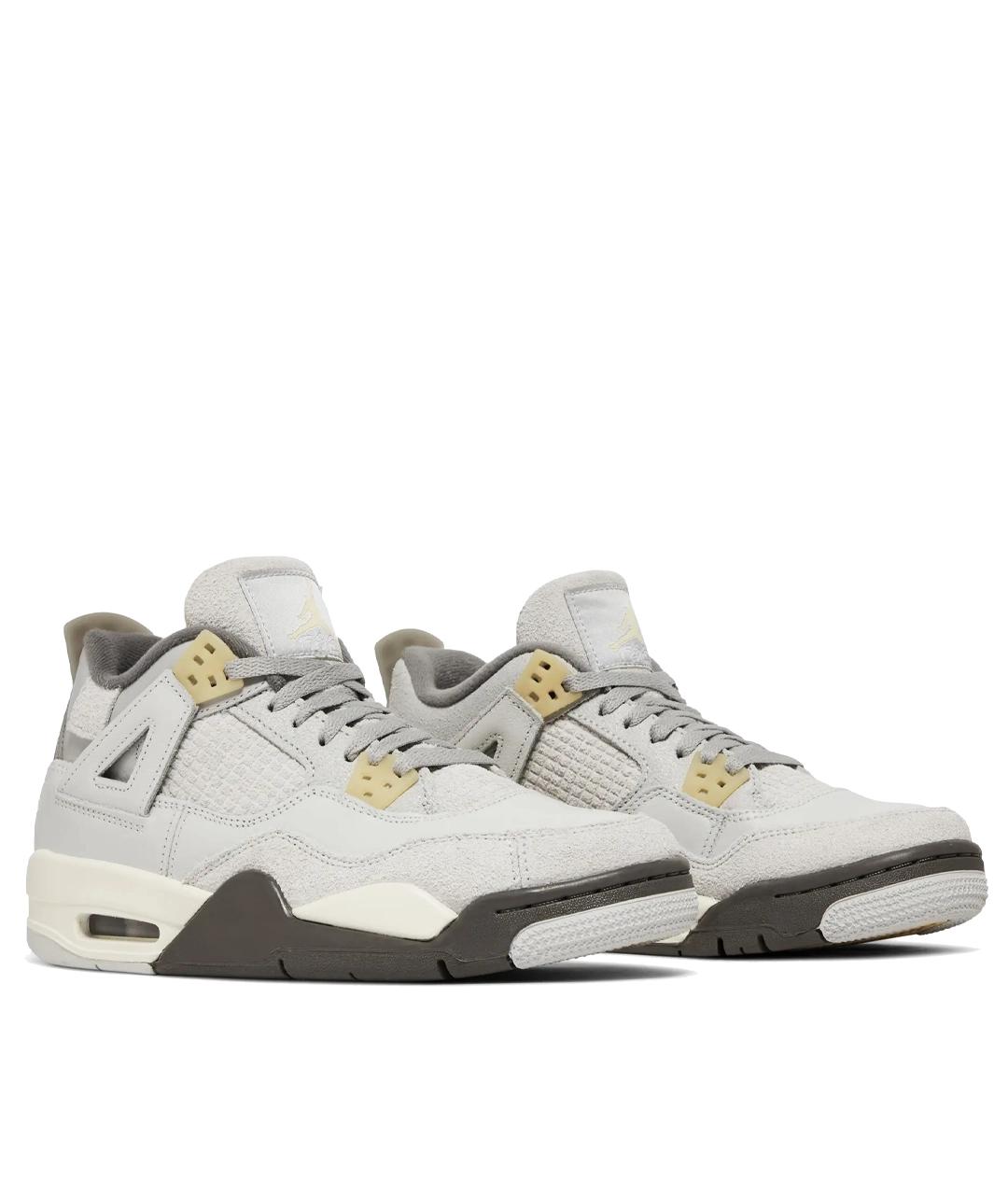 JORDAN Серые кожаные кроссовки, фото 2