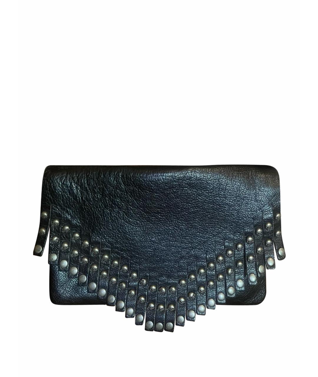 Harley Davidson Черная кожаная сумка через плечо, фото 1