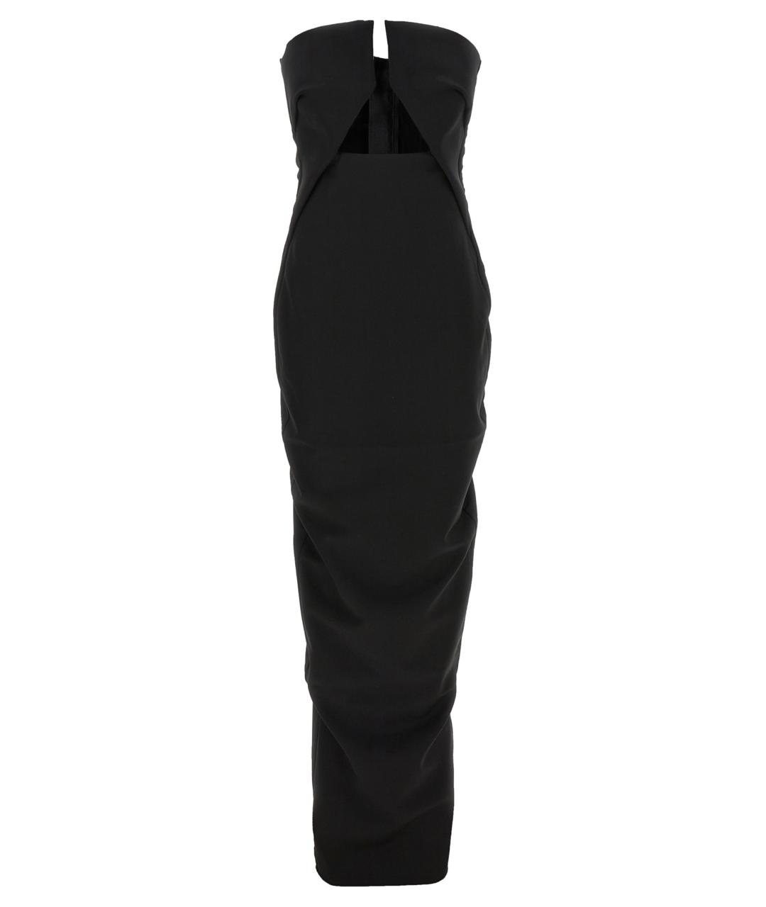 RICK OWENS Черное шерстяное вечернее платье, фото 1