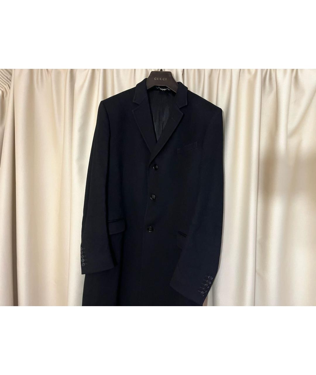 GUCCI Черное шерстяное пальто, фото 4