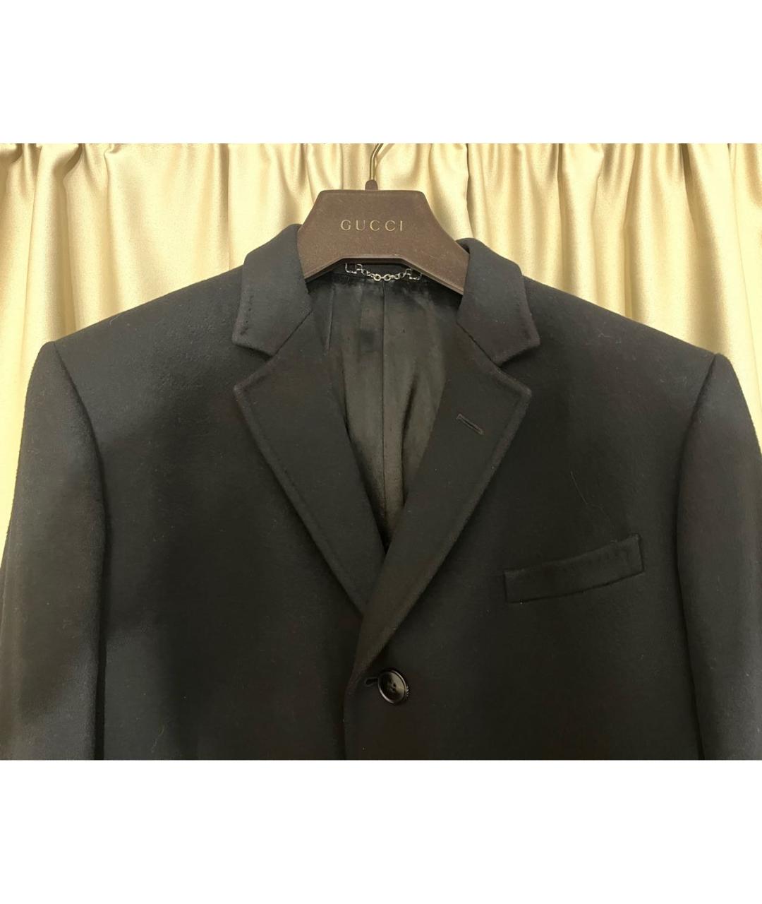 GUCCI Черное шерстяное пальто, фото 5